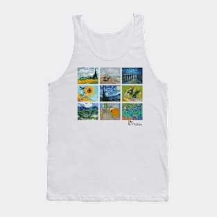 Famous Vincent Van Gogh Paintings Sunflowers Starry Night Tank Top